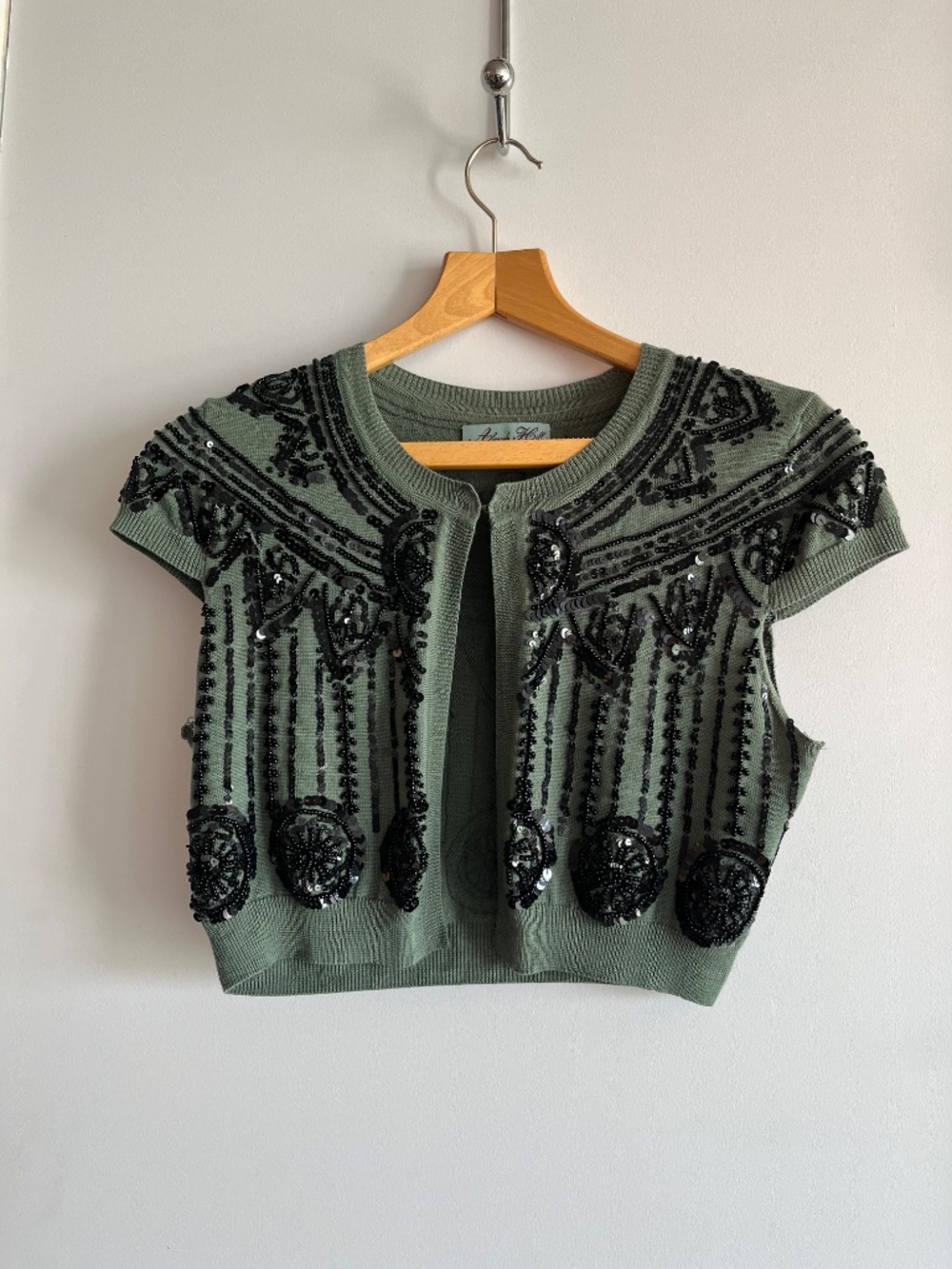 Alannah Hill Beaded Cropped Cardigan/Bolero - Medium (Size 8)